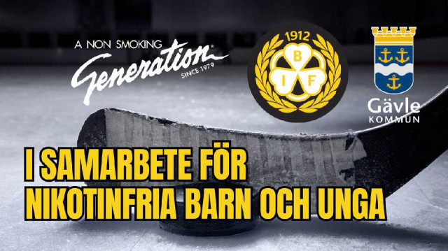 Brynäs IF, Gävle Kommun och A Non Smoking Generation i samarbete för nikotinfria barn och unga